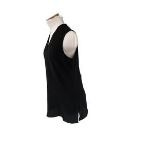 Arte Open Back Sleeveless Tunic Black Size 12 Stretch Crepe